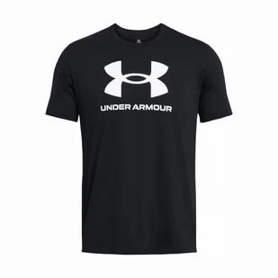 Koszulka męska Under Armour Sportstyle Logo Update SS Rozmiar: XL / Kolor: czarny/biały - Koszulki sportowe męskie - miniaturka - grafika 1