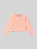 Swetry dla dziewczynek - Kardigan o kroju regular fit z dodatkiem kaszmiru - miniaturka - grafika 1