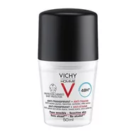 Dezodoranty i antyperspiranty męskie - Vichy Homme dezodorant dla mężczyzn w kulce przeciw plamom 50 ml - miniaturka - grafika 1