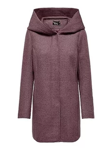 Bestseller A/S Damski płaszcz ONLSEDONA Light Coat OTW NOOS, różowy brąz/szczegóły: czarny/różowy dym, XS, Rose Brown/Detail:BLACK/ROSE SMOKE, XS - Płaszcze damskie - miniaturka - grafika 1