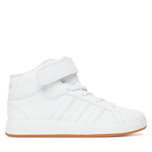 Sneakersy adidas Grand Court Mid K JR0803 Biały - Buty dla chłopców - miniaturka - grafika 1