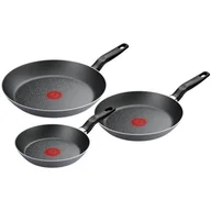 Zestawy garnków i patelni - Zestaw patelni TEFAL Only Cook B9289402 (3 elementy) - miniaturka - grafika 1