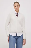 Swetry damskie - Tommy Hilfiger sweter wełniany damski kolor beżowy lekki - miniaturka - grafika 1