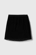 Sukienki i spódniczki dla dziewczynek - Tommy Hilfiger spódnica dziecięca kolor czarny mini rozkloszowana - miniaturka - grafika 1