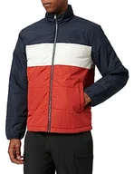 Kurtki męskie - ONLY & SONS Męska kurtka ONSMELVIN Life Light Jacket OTW VD, granatowa/szczegóły: Cloud Dancer/Lava Falls, L, Dark Navy/Detail:Cloud Dancer/Lava Fall, L - miniaturka - grafika 1