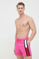 Stroje kąpielowe - Tommy Hilfiger szorty kąpielowe kolor różowy - miniaturka - grafika 1