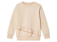 Swetry dla dziewczynek - lupilu® Bluza dziewczęca z falbankami (98 - 104, Beżowy) - miniaturka - grafika 1