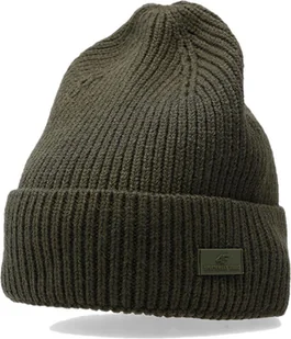 Czapka męska zimowa 4F AW23ACAPM311 - khaki M - Czapki męskie - miniaturka - grafika 1