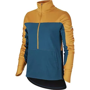 Nike Damska koszulka Repel Top Midlayer wielokolorowa Gold Suede/Midnight Turq/Refle M - Koszulki i topy damskie - miniaturka - grafika 1
