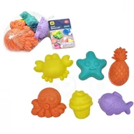 Zabawki do piasku - WOOPIE Foremki do Piasku  Morskie 6 el. - miniaturka - grafika 1