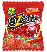 Gumy do żucia, lizaki, dropsy - Lizaki  Lollipop Pop Mania z kwaśną truskawką  50 sztuk 600g - miniaturka - grafika 1