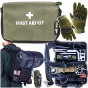 Plecaki - Zestaw Dobry Plecak Taktyczny Wojskowy 35l Apteczka MilTec Rękawice roz XL - miniaturka - grafika 1