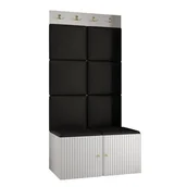 Meble do przedpokoju - Garderoba frezowana, meble do przedpokoju, panele tapicerowane PANAMA 4 - miniaturka - grafika 1