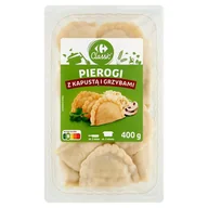 Szybkie dania obiadowe - Carrefour Classic Pierogi z kapustą i grzybami 400 g - miniaturka - grafika 1