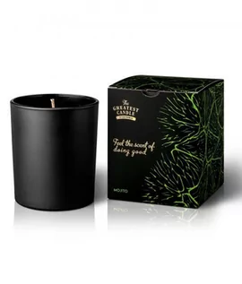 Świece - The Greatest Candle Świeca zapachowa w czarnym szkle (170 g) - mojito - grafika 1