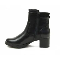 Botki damskie - Jana Damskie Softline 8-25360-41 wygodne uniwersalne buty klasyczne buty na co dzień botki, czarny, 41 EU Weit - miniaturka - grafika 1