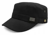 Czapki i chusty sportowe męskie - PATROLÓWKA Męska Czapka z Daszkiem Bawełniana CZARNA Pako Jeans - miniaturka - grafika 1