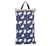 Torby i organizery dla mam - Worek Nieprzemakalny  Na Pieluchy Wielorazowe Pieluszki  Pul 40X70Cm 2 Zamki I Dwie Kieszenie. Na Basen   Niedźwiedź Polarny - miniaturka - grafika 1