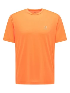 Koszulki sportowe męskie - Haglöfs Koszulka sportowa "Ridge" w kolorze pomarańczowym - grafika 1