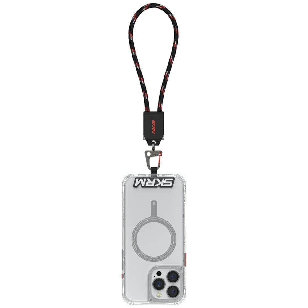 Uniwersalna smycz na nadgarstek z kablem 2w1 Skinarma Dyno Ve USB-C/USB-C czarny