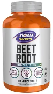 NOW Foods - Beet Root, Korzeń Buraka, 180 vkaps - Witaminy i minerały dla sportowców - miniaturka - grafika 1