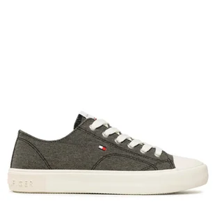 Trampki Tommy Hilfiger Low Cut Lce-Up T3X9-32827-0890 S Czarny - Buty dla chłopców - miniaturka - grafika 1