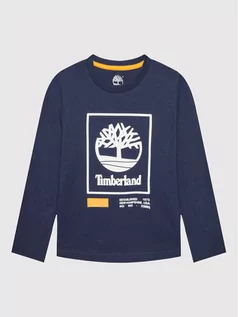 Bluzy dla chłopców - Timberland Bluzka T25S79 S Granatowy Regular Fit - grafika 1