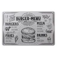 Obrusy i serwetki - Podkładka CUISINE 43,5 x 28 cm czarno-biały - miniaturka - grafika 1