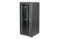 Tuning komputera - akcesoria - Digitus Szafa sieciowa stojąca Unique 19" 26U rack 600x600, drzwi przód szyba, czarny, 800kg - miniaturka - grafika 1