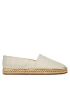 Espadryle damskie - Calvin Klein Espadryle Flat Espadrille - Jacq HW0HW02467 Écru - miniaturka - grafika 1