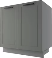 Meble kuchenne - Bergamo Szafka Dolna Pod Zlewozmywak D8Z/80 Szary Mat - miniaturka - grafika 1