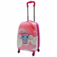 Walizki - WALIZKA KABINOWA DLA DZIEWCZYNKI SŁOŃ BAGAŻ DZIECIĘCA TORBA PODRÓŻNA KÓŁKA - miniaturka - grafika 1