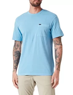 Lee Męski t-shirt z kieszeniami, Ice Blue, XL, niebieski (Ice Blue), XL - Koszulki męskie - miniaturka - grafika 1