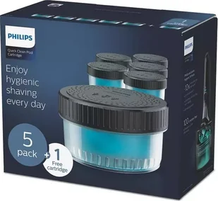 Philips Philips Quick Clean Pod CC16/50 čistící kazeta, 6 ks - Akcesoria i części do maszynek do golenia - miniaturka - grafika 1