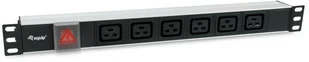 Equip 19" Steckdosenleiste IEC C20->6xIEC C19+Switch Alu. 333319 - Akcesoria do szaf serwerowych - miniaturka - grafika 1