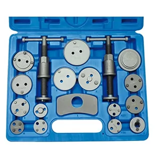 SW-Stahl 01445L narzędzie do resetowania tłoków hamulcowych, prawo- i lewoskrętne wrzeciono 15 płyt adapterowych, 1 płyta dociskowa, 18-częściowy - Narzędzia samochodowe - miniaturka - grafika 1
