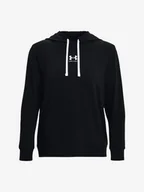 Bluzy sportowe damskie - Bluza damska Under Armour  Rival Terry Hoodie-BLK M - miniaturka - grafika 1