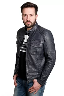 Męska kurtka skórzana London (2XL) - David Ryan - Kurtki męskie - miniaturka - grafika 1
