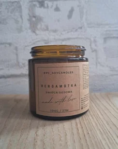 Świeca Sojowa Zapachowa Bergamotka 120ml 27h - Świece - miniaturka - grafika 1