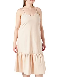 VERO MODA Damska sukienka Vmglory Calf Dress, Tan, XL - Sukienki - miniaturka - grafika 1