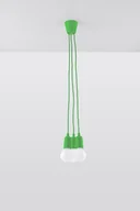 Lampy sufitowe - Sollux Lighting Lampa wisząca DIEGO 3 zielony SL.0582 - miniaturka - grafika 1