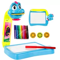 Zabawki kreatywne - KinderSafe Projektor z tablicą do rysowania 24 OBRAZY + PISAKI 8185 8185 - miniaturka - grafika 1