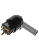 Kostki, złączki, wtyczki - Legrand Wtyczka 2P+Z 16A z dźwignią czarna 50176 - miniaturka - grafika 1