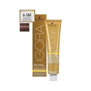 Farby do włosów i szampony koloryzujące - Schwarzkopf Professional Professional, Igora Royal Absolutes, farba do włosów 6-580, 60 ml - miniaturka - grafika 1