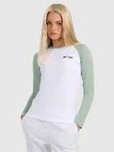 Koszulki i topy damskie - Longsleeve regular damski 4F 4FWAW25TLONF579-42S Zielony M - miniaturka - grafika 1