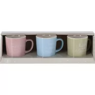 Kubki - EH 3-częściowy zestaw kubków porcelanowych Tea time, 100 ml - miniaturka - grafika 1