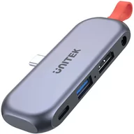 Huby USB - Unitek USB-C - HDMI USB Audio PD 100W D1070A - miniaturka - grafika 1