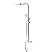 Zestawy prysznicowe - Cersanit Kolumna prysznicowa z baterią termostatyczną Selecta chrom połysk - miniaturka - grafika 1
