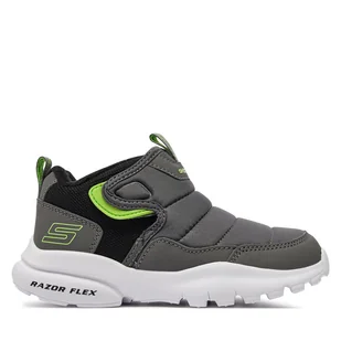 Trzewiki Skechers Cool Break 403784L/CCBK Szary - Buty dla chłopców - miniaturka - grafika 1