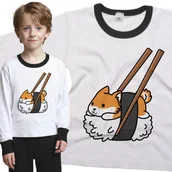 Piżamy dla dziewczynek - Piżama dziecięca Pies Shiba Inu Sushi Nigiri 98/104 - VoloDonum - miniaturka - grafika 1